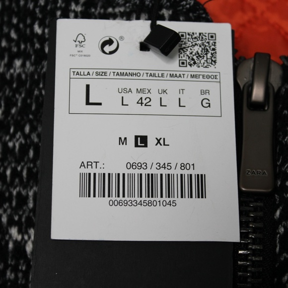 Zara Oversized Sleeves Chunky Jacket NWT R962 - Picture 4 of 6